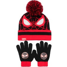 Marvel Spiderman Winter Hat & Gloves Set for Boys – Warm&Cosy Beanie Hat&Gloves