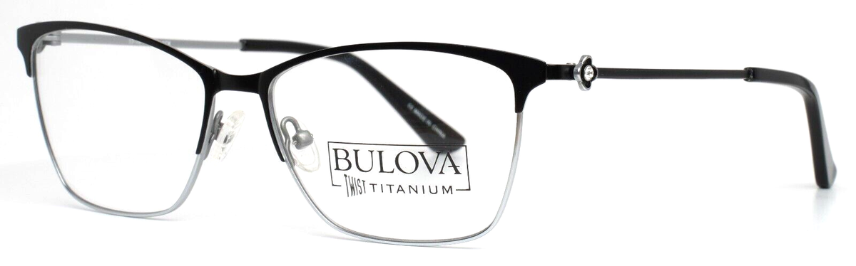 BULOVA Waterford Black Womens Cat Eye Full Rim Eyeglasses 53  display picture 1
