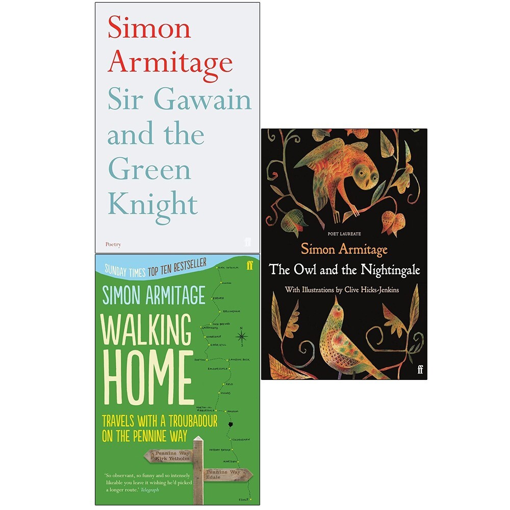 Simon Armitage Collection 3 Books Set Owl and the Nightingale, Walking Home
