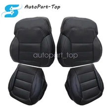 Driver / Passenger Bottom / Top Seat Cover Black For 2012-2015 Mercedes Benz ML