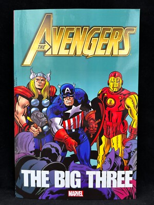 Avengers: The Big Three by Stan Lee (2012, Trade Paperback) Marvel EUC FREE SHIP