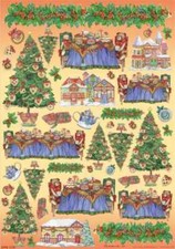 Carta decoupage Natale Stamperia