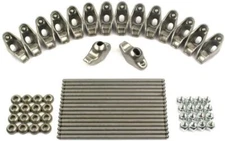 ROCKER Arms Kit/16+PUSHRODS Chevy SB 265 283 305 307 350 383 400 1955-86 w/flat