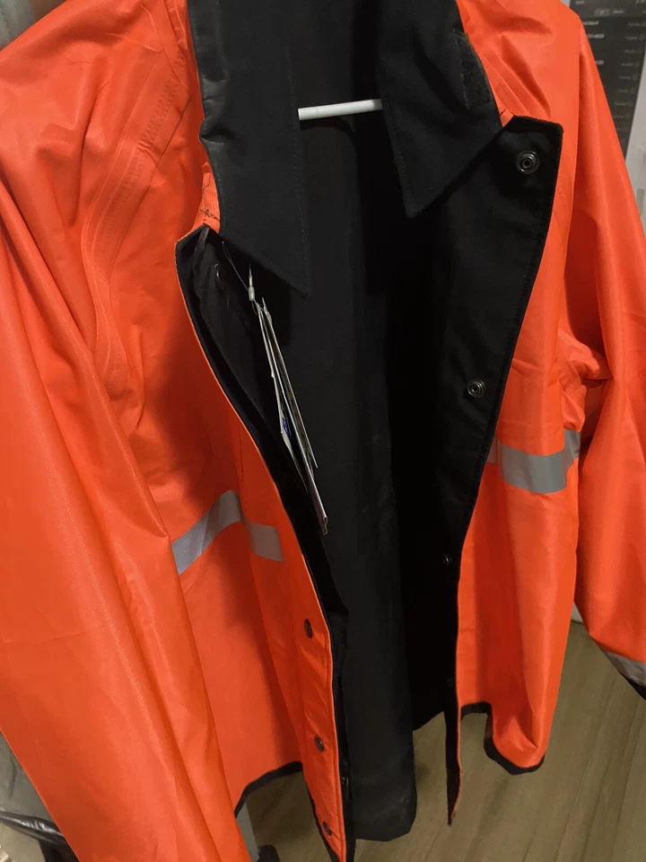 BLAUER Featherweight Rain Jacket Blauer REVERSIBLE RAINCOAT JACKET POLICE ONLY - Image 2 of 4
