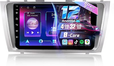Car Stereo for Toyota Camry 2007-2011 Android 9'' Touchscreen 5GHz WiFi SWC 4+64