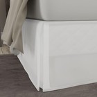 Classic Tailored Microfiber 14" Drop Length Bed Skirt Dust Ruffle Full White .
