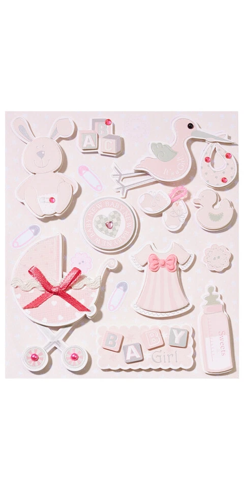 3D Sticker "Baby Girl II"