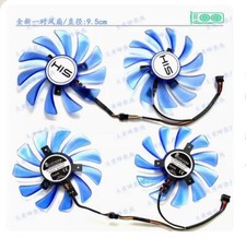 For HIS RX470 474 RX570 574 580 588 IceQ X2 OC Graphics Card Cooling Dual Fans 