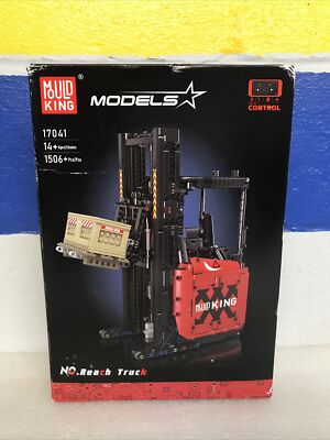 Mould King Models 17041 Remote Controlled Forklift Reach Truck Building Set New