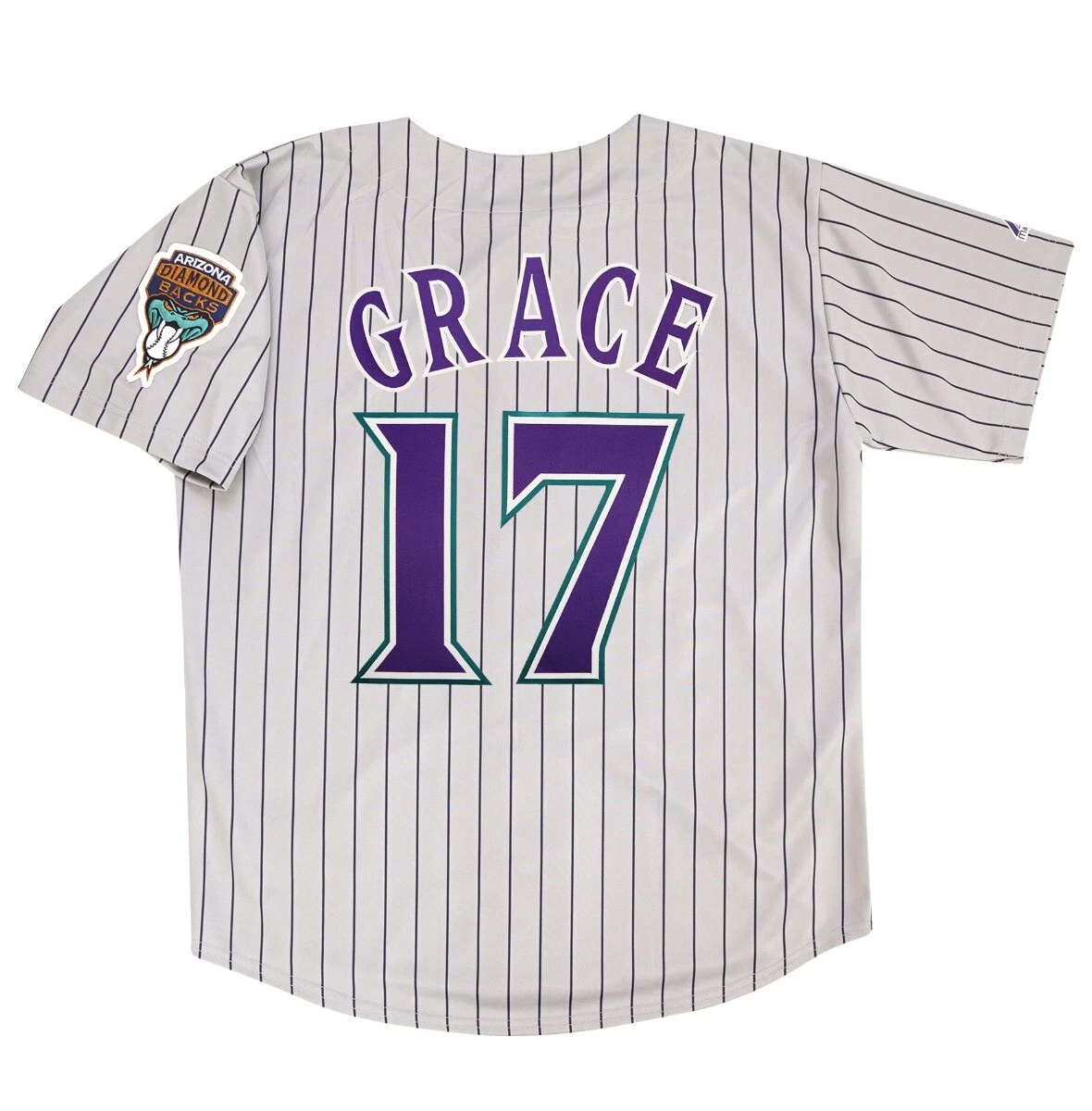 Mark Grace Arizona Diamondbacks Grey Road Throwback Men's Jersey (M-2XL)