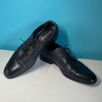 Andrea Rossi Shoes 43 Andrea Rossi Mens Shoes 43 Black leather Italian... | Depop main image 3
