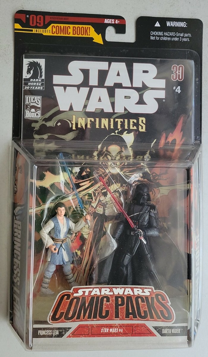 NEW STAR WARS INFINITES COMIC PACK PRINCESS LEIA & DARTH