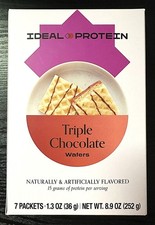 Ideal Protein Triple Chocolate Wafers 1 scatola (7 porzioni) BB 03/27 SPEDIZIONE GRATUITA