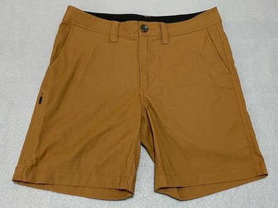 prAna Alameda Shorts Embark Brown Standard Fit Stretch Men's 7  Inseam Size 30