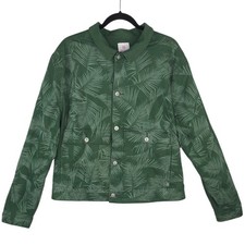 LuLaRoe Green Palm Leaf Soft & Stretchy Kenny Jacket Women’s Size 3XL NWOT