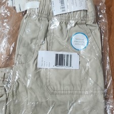 Carter's Boys Khaki Solid Shorts Size 7 Elastic Waist Drawstring 2689422K
