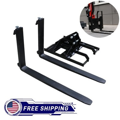 Mini Excavator Pallet Fork 1Ton Digger Attachment 25mm Pin 90mm Spacing