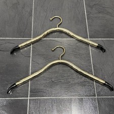 Set Of 2 Lee Rowan Mid century Modern 24K Gold-plated Clothes Hangers