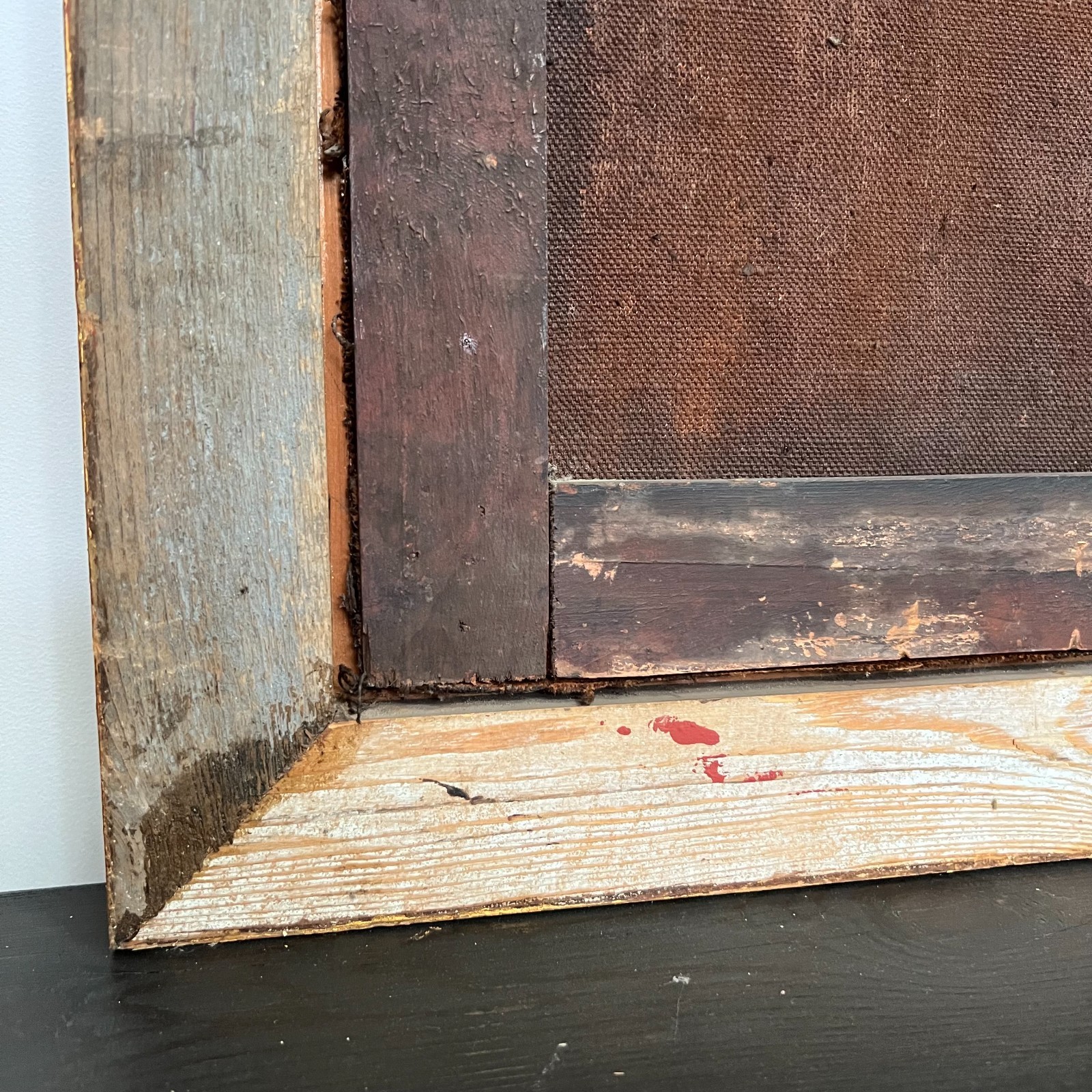 Painting, oil on canvas, pair of large still lifes flowers 18th century