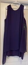 Tahari Arthur S. Levine Purple Dress Size 22W NWT