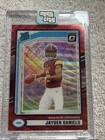 2024 Panini Donruss - Rated Rookie Jayden Daniels #389 Optic Preview Red Wave RC