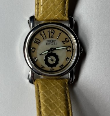 Invicta Watch Model No. 2980 Python Strap Swiss Parts 30M Water Resistant