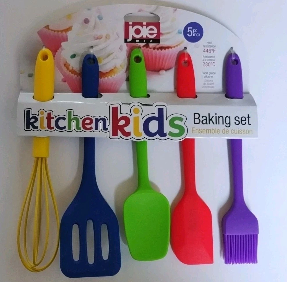 Joie 5pc KIDS BAKING SET Silicone Cooking Utensil Set Kitchen Household Tools
Opens in a new window