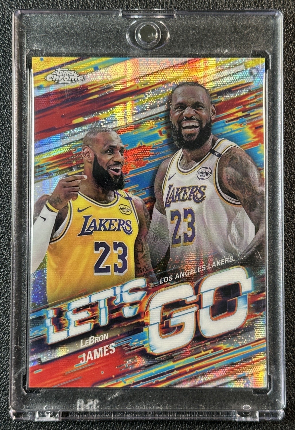 LEBRON JAMES 2025-26 TOPPS CHROME BASKETBALL #LG-3 LET'S GO SSP LAKERS
