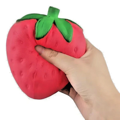 Sunny Days Jumbo Squeezy Strawberry Squishy Toy Stress Relief Sensory Fun