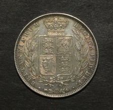 VICTORIA 1846 HALF CROWN. VERY NICE