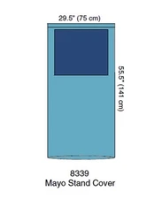 CARDINAL HEALTH Mayo Stand Cover 29.5"x55" Case of 22 #8339 New/SEALED/In date