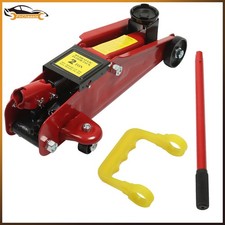 Red New 2 Ton Hydraulic Floor Jack Trolley Low Profile Car Quick Lifting