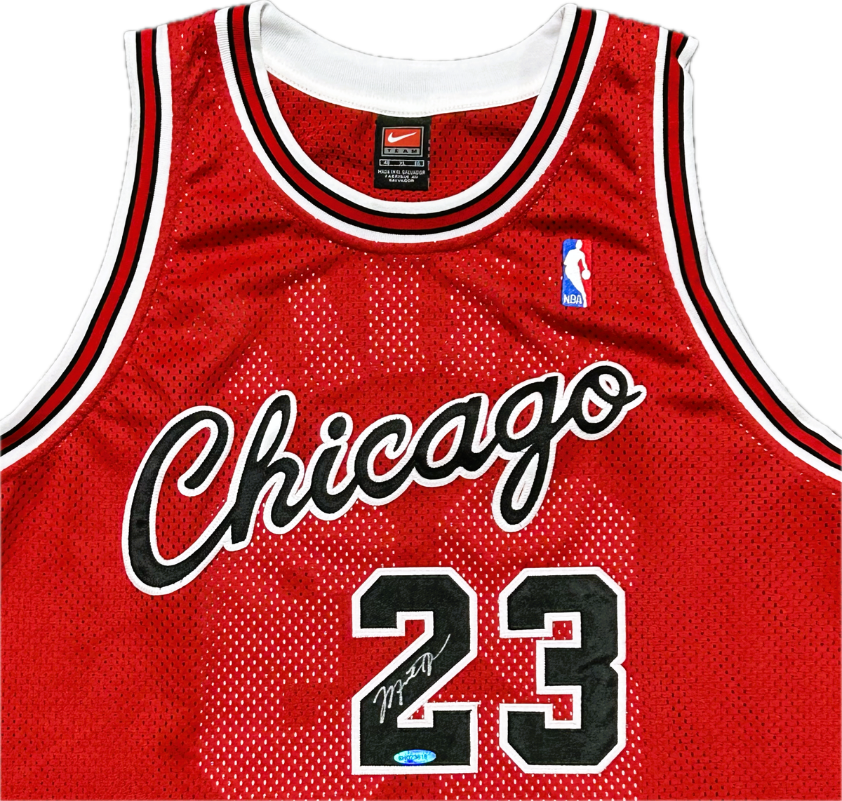 Michael Jordan Signed Nike Chicago Bulls #23 Jersey Upper Deck