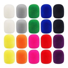 Augshy Microphone Covers Foam,20 Pack Thick 2.9 x 2.5 inches, Multicolor