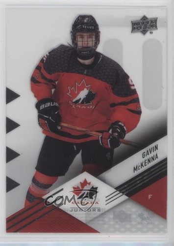 Gavin McKenna [Clear Cut] #36 2024 Upper Deck Team Canada Juniors card