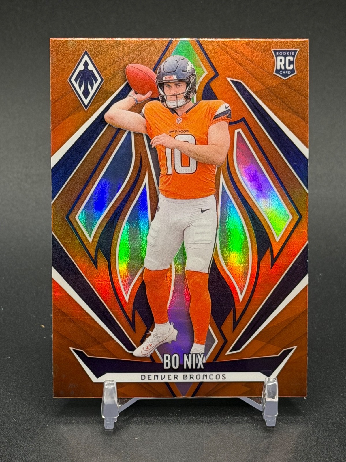 2024 Panini Phoenix BO NIX #159 Orange Fade Color Match Rookie RC Broncos