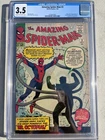 Amazing Spider-Man 3 1963 Marvel Comics CGC VG- 3.5 1st App Doctor Octopus