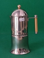 VECCHIA CAFFETTIERA LAVAZZA CAMILLA VINTAGE 6 TAZZE INOX 18/10 SERIE ORO. DL19