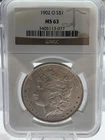 🔥 1902-O Morgan Silver Dollar NGC MS 63 - VERY LUSTERIOUS VF HISTORICAL COIN 💥