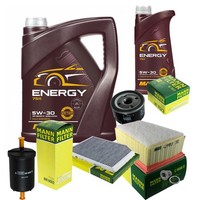Inspektionspaket 6L Mannol Energy 5W-30 FüR Renault Laguna I 1.6 16V 1.8 2.0