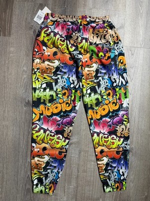 fresh prints of bel air graffiti jogger pants festival/streetwear fashion comfy