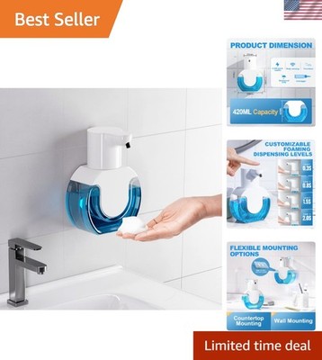 Foaming Hand Sanitizer Dispenser - Touchless, Adjustable, and Wall-Mountable