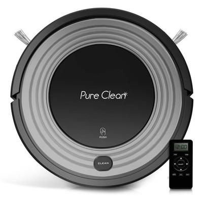 Pure Clean Smart Robot Vacuum - Automatic Floor Cleaner with Mop Sweep Dust & V