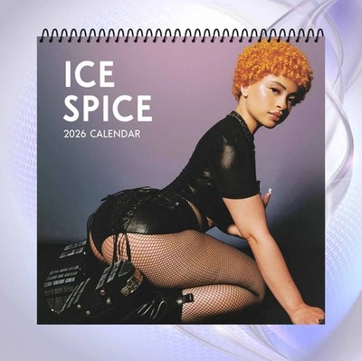 2026 Ice Spice Calendar Bold Hip Hop Style Wall Decor Celebrity Gift