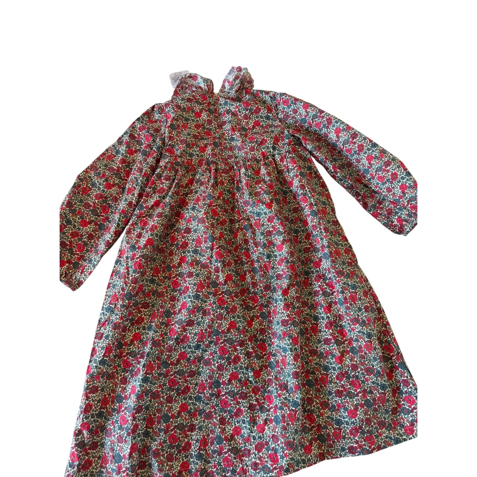 NWT AliPicks Kids Dress Petals Smocked Floral Print Multicolor Size 10