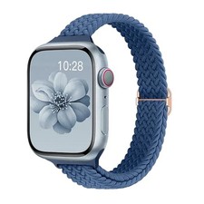 Slim Braided Nylon Solo Loop Band for Apple Watch 38/40/41/42/44/45/46mm