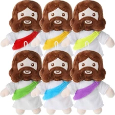 6 Pcs 6" My Friends Jesus Plush Toys Christian Gifts Stuffed Jesus Plushie Do...