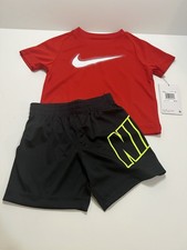 Size 2T NIKE AIR KIDS TODDLER T SHIRT AND SHORTS 2 PIECE SET