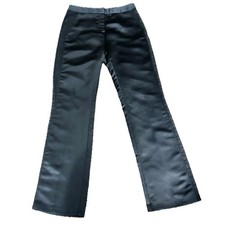 n👖👠 EXPRESS Black Satin Lace-Side Pants | Women's 0/2 | Y2K Bootcut Flare