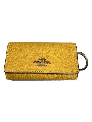 COACH Key Case -- YLW Solid Color Ladies